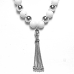 Collier White Lilly
